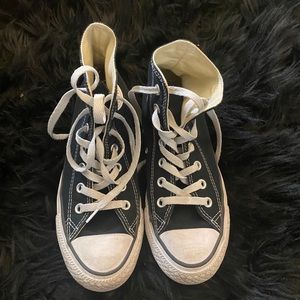 High top black converse